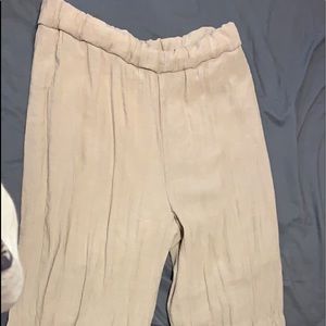 Long cream colored work pants